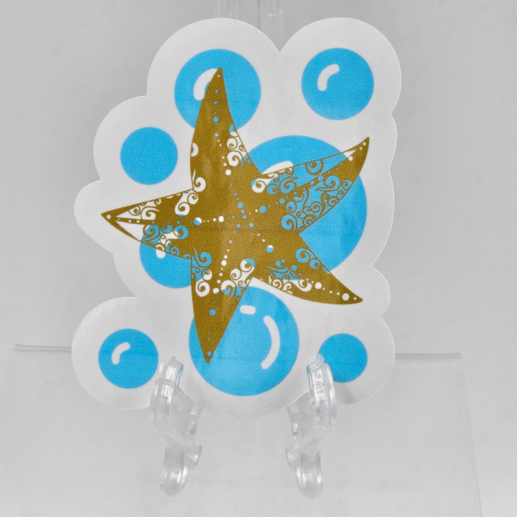 Starfish Bubbles Sticker