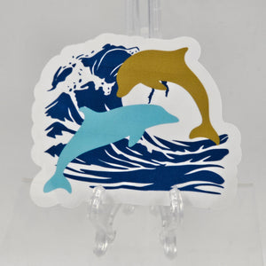 Dolphin Wave Sticker