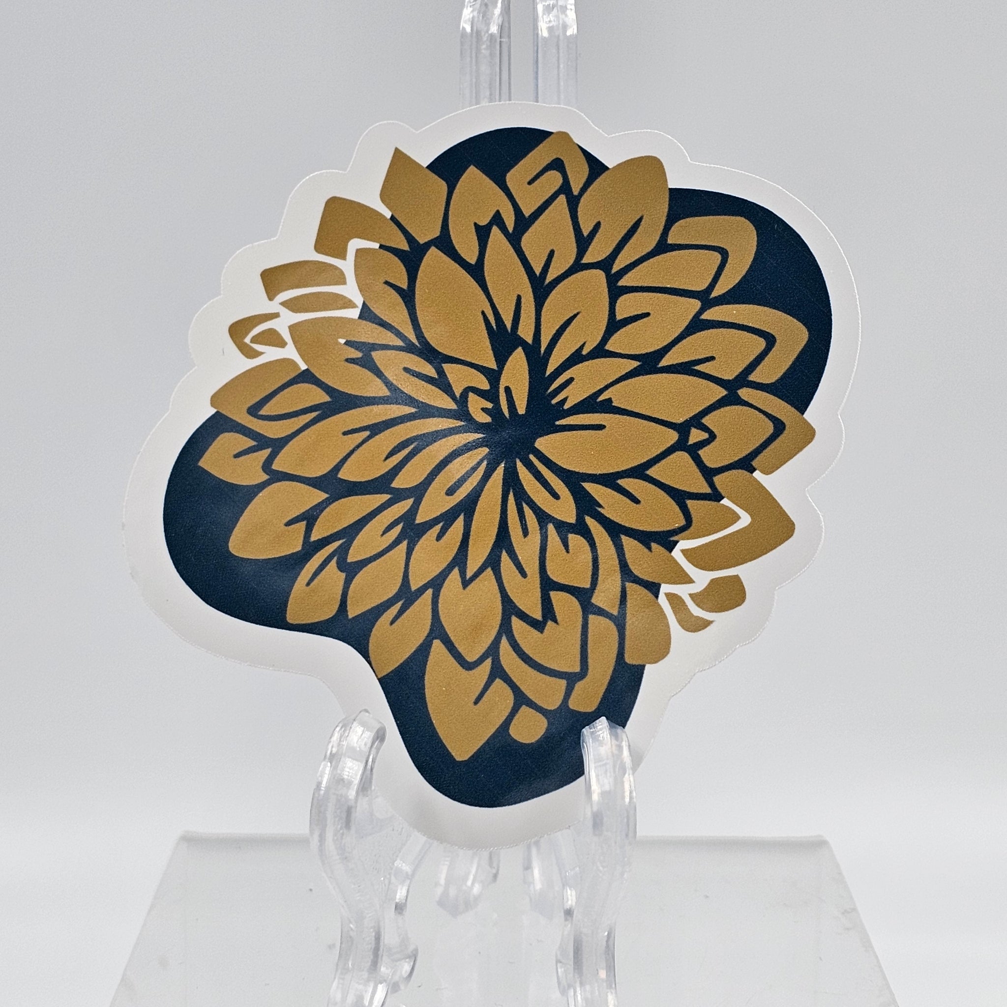 Gold Flowers & Trees Stickers