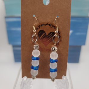 E29 Frosted Glass Earrings