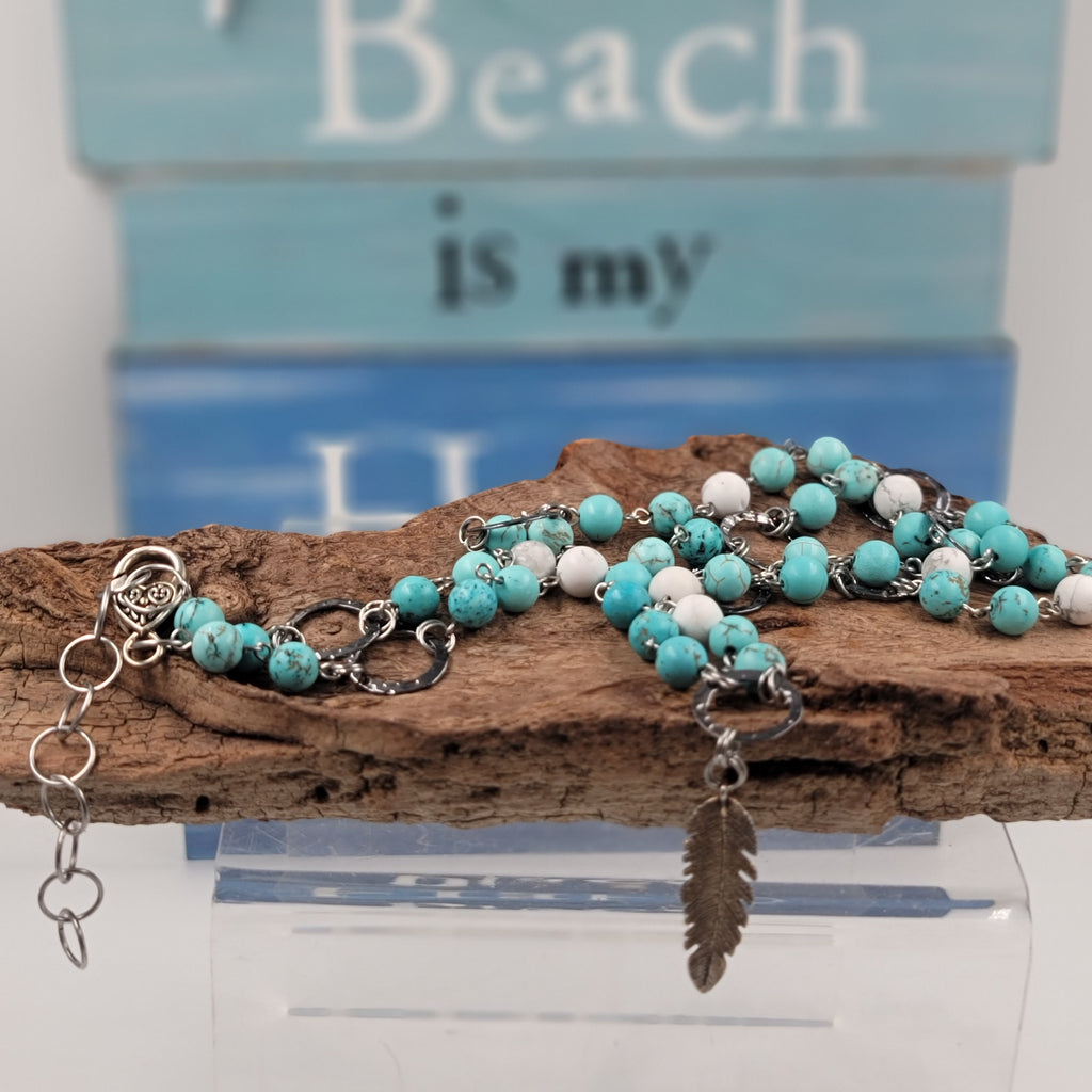 Turquoise and Howlite Necklace