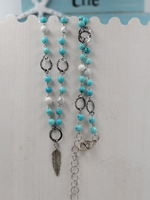 Turquoise and Howlite Necklace