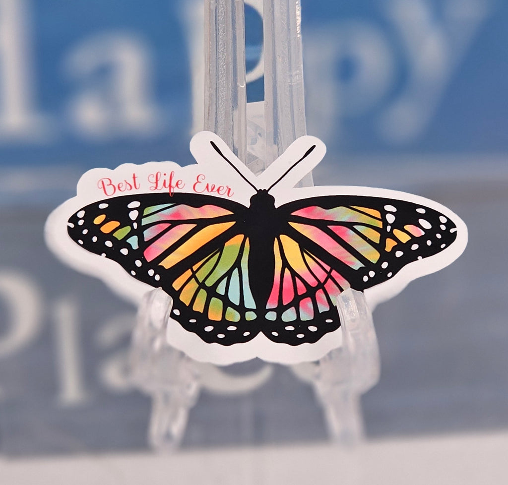 Butterfly Best Life Ever Sticker