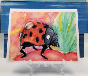 Watercolor Ladybug Giftcard