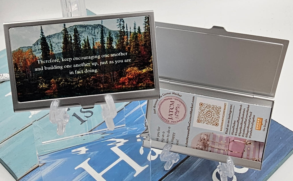 1 Mountain Forest Business Card Holder