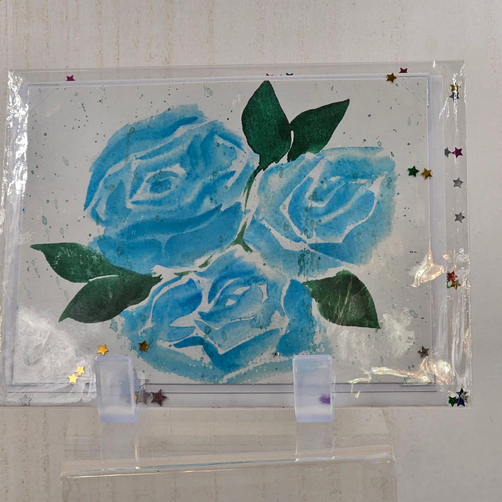 Blue Rose Card