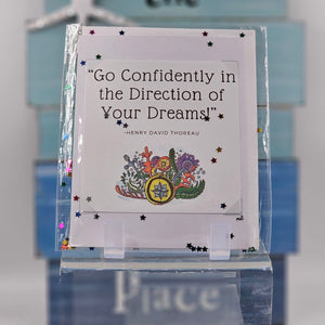 Go Confidently in the Direction of Your Dreams Card