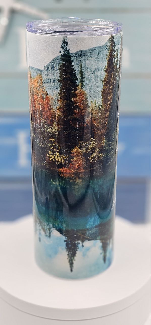 1 Thessalonians 5:11 Forest Scenery Tumbler