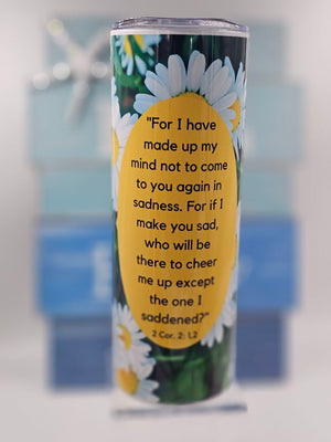 2 Cor 2:1,2 Daisy Tumbler