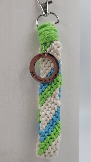 Multi Colored Woven Keychain