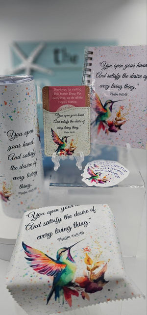 3 Gift Sets - Tumbler, Notebook, Business Card Holder, Lens Cloth, & Stickers