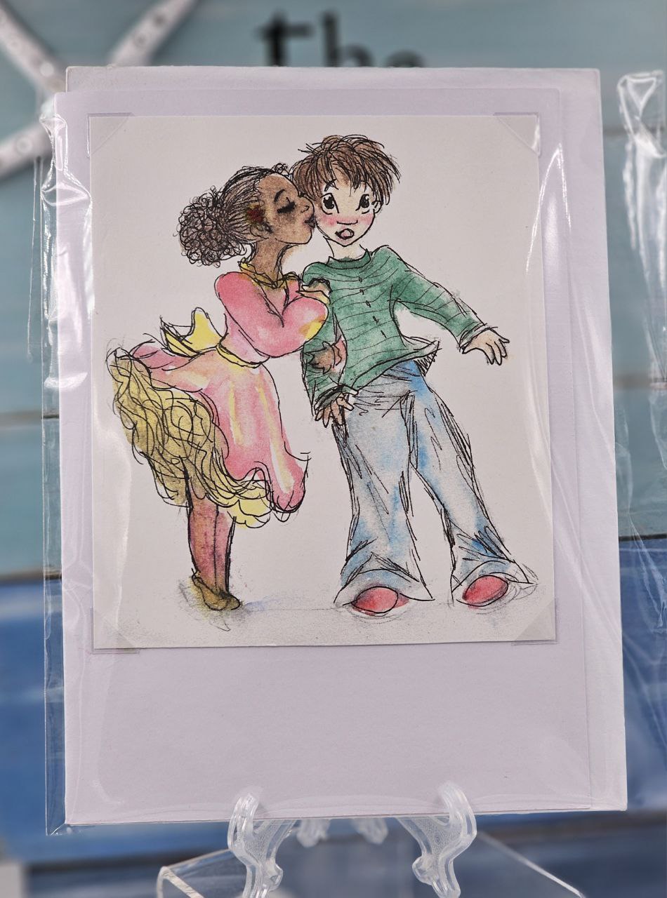 Cute 'n Romantic Boy and Girl Gift Card