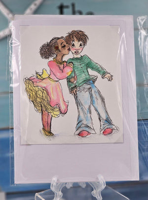 Cute 'n Romantic Boy and Girl Gift Card
