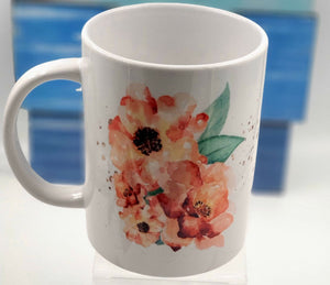 Pink Flower Mug