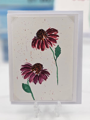 Maroon Daisies Gift Card