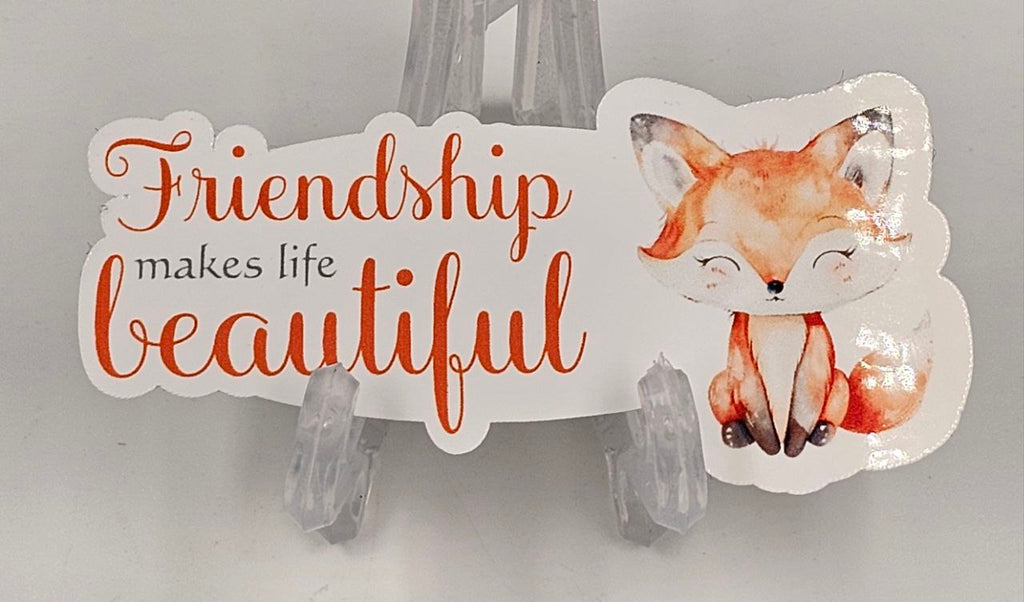 "Friendship Makes Life Beautiful" Sticker