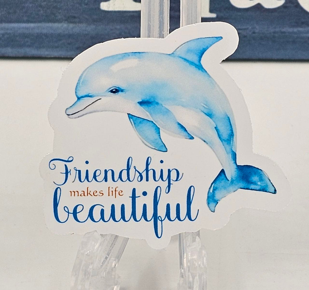 "Friendship Makes Life Beautiful" Sticker