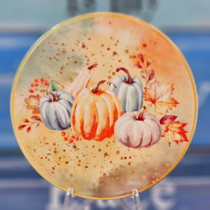 Set of 4 Ceramic Pumpkin Coasters