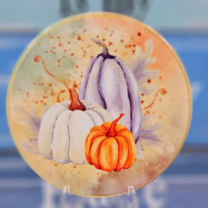 Set of 4 Ceramic Pumpkin Coasters