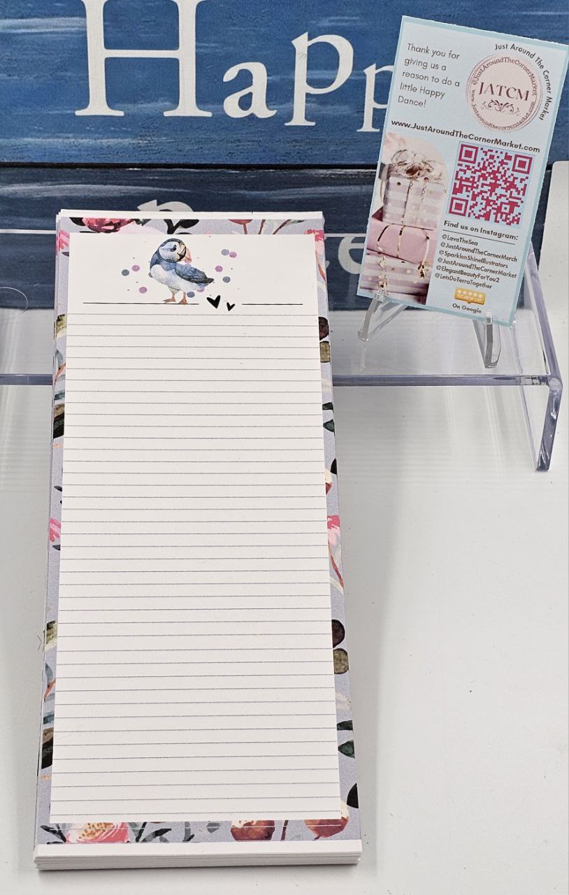 Puffin Magnetic Notepad