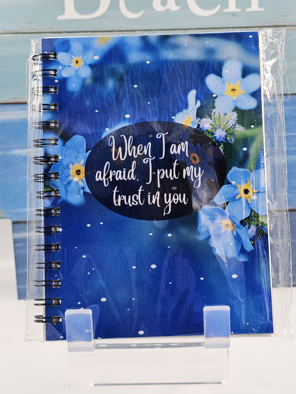 "When I Am Afraid I Put My Trust In You" Forget-Me-Not Notebook