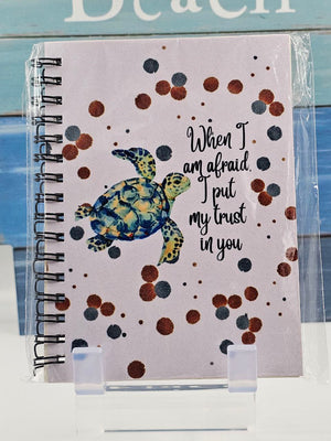 "When I Am Afraid I Put My Trust In You" Turtle Notebook