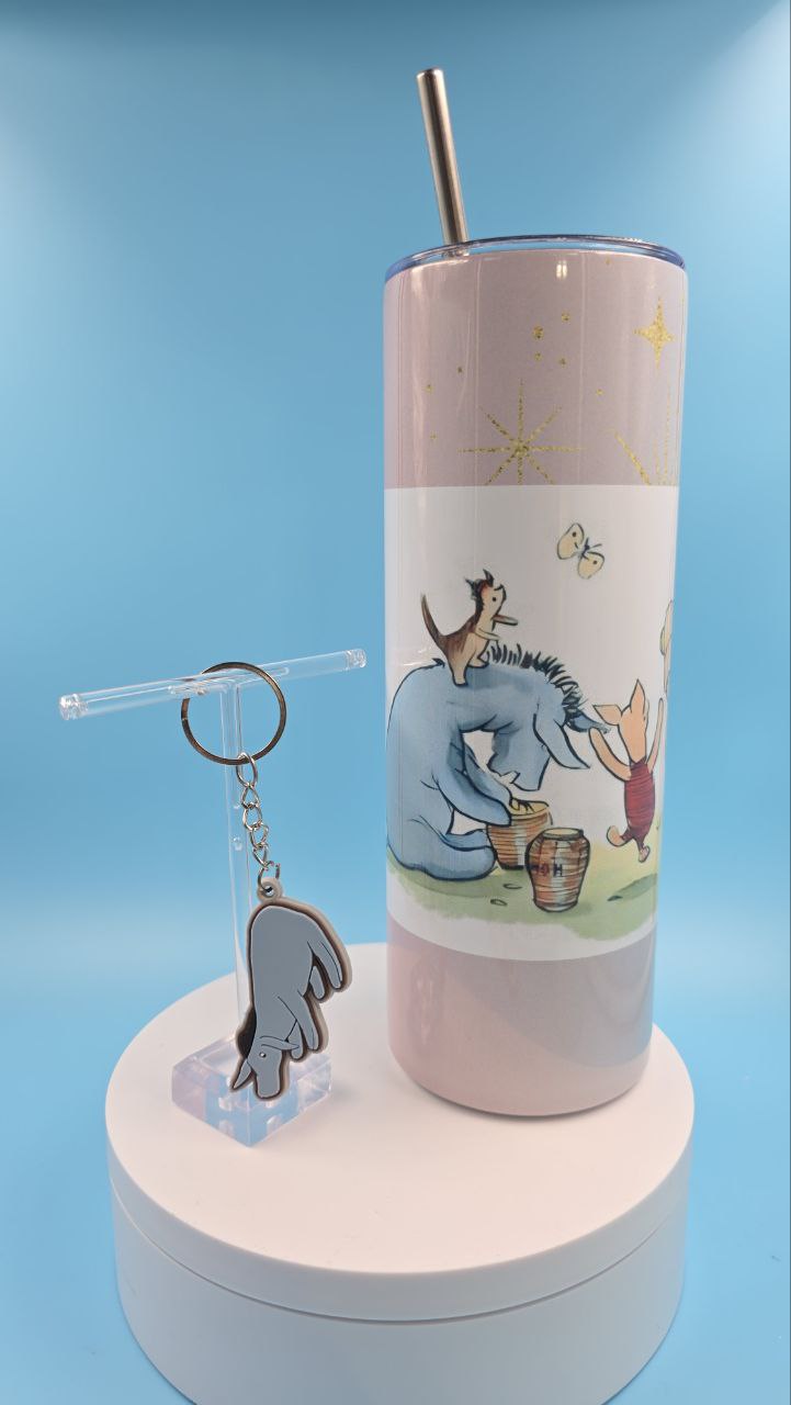 Classic Friends Tumbler & Keychain Set