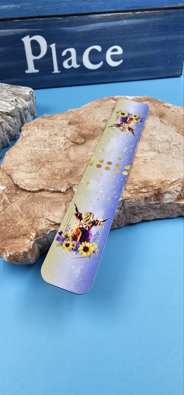 Sunkissed Fields Highland Cow Magnetic Bookmark (Serendipity)