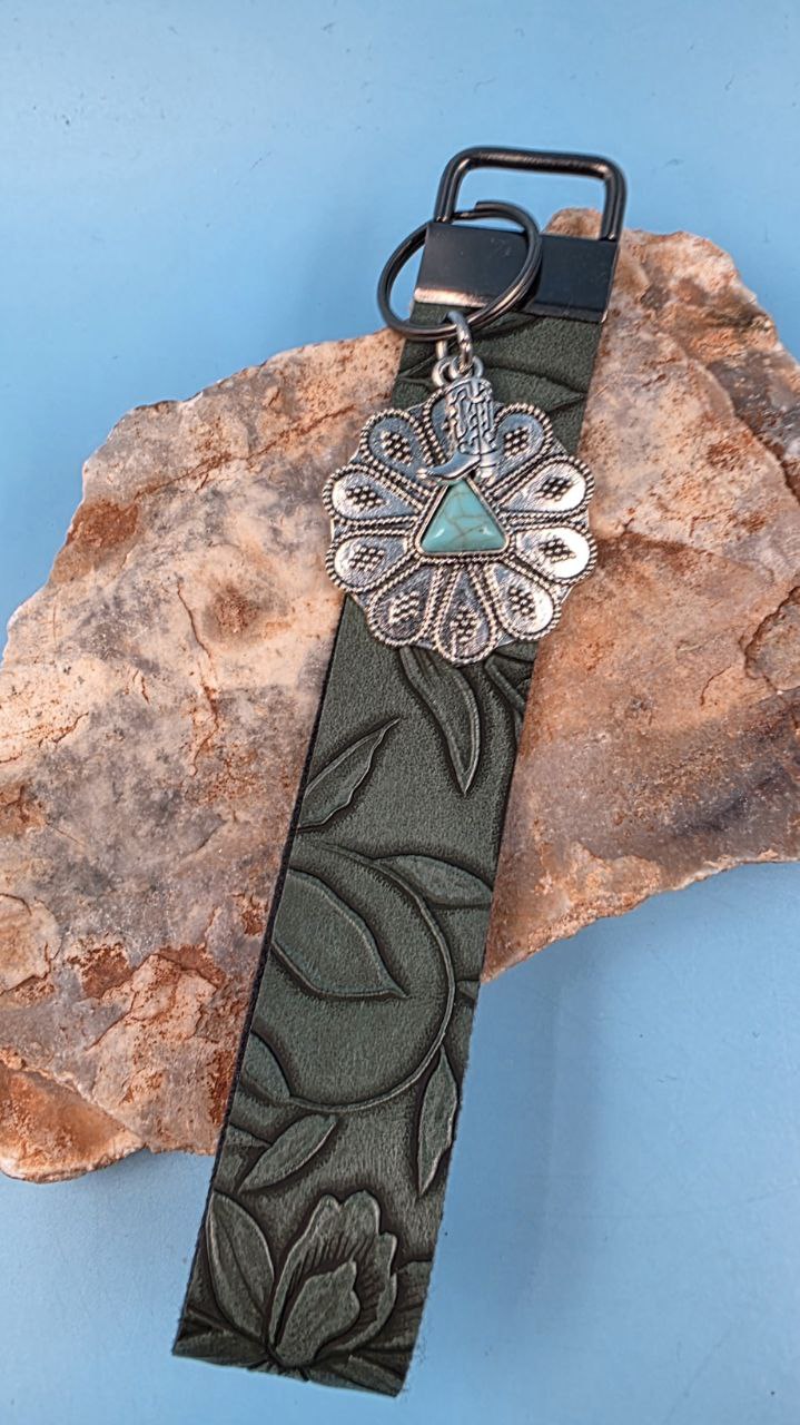 Sage Trail Boot Wristlet Keychain (Serendipity)