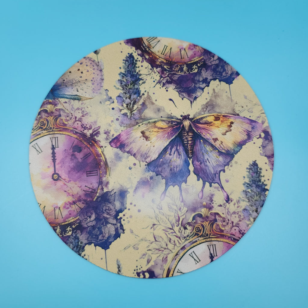 Lavender Steampunk Mouse Pad