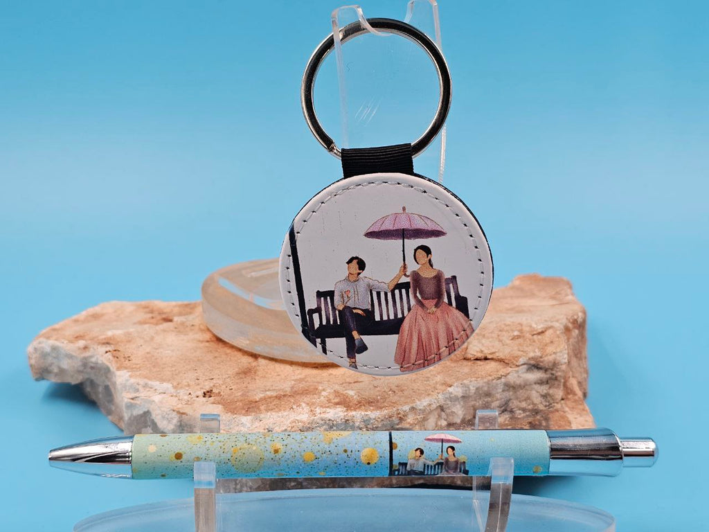 Pretty in the Park Pen and Keychain Combo Set