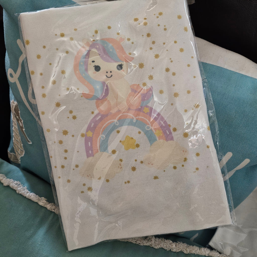 Rainbow Pony Canvas Tote Bag