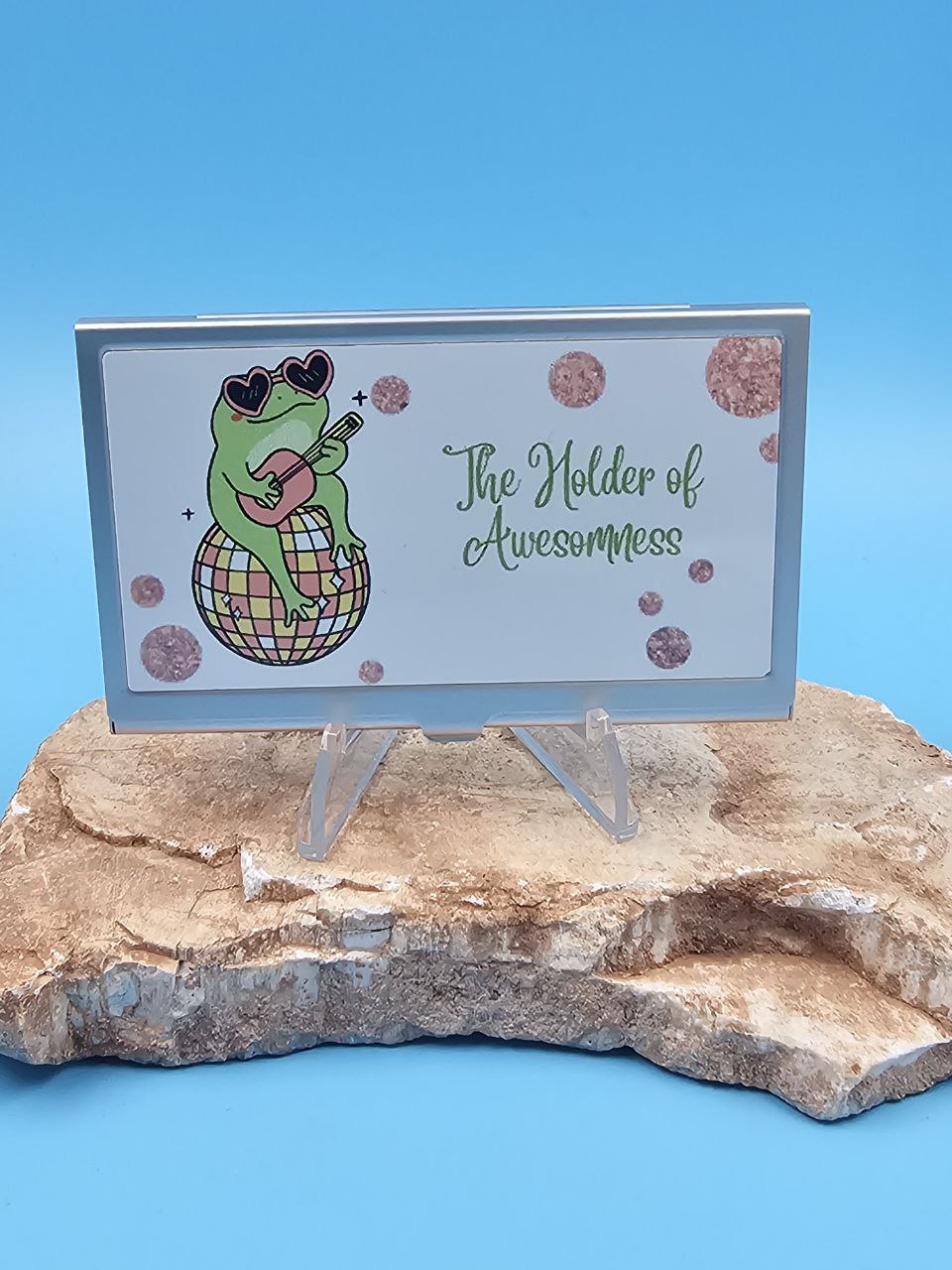 Rad Ribbit Business Card Holder