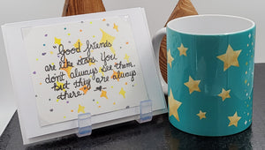 Good Friends Mug & Card set
